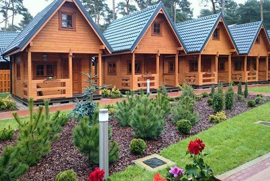 LODGES IN MIEDZYWODZIE Comfortable conditions for accommodation and rest